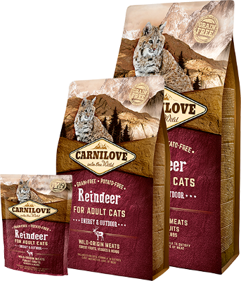 Carnilove Reindeer for Adult Cats – Energy & Outdoor - 1