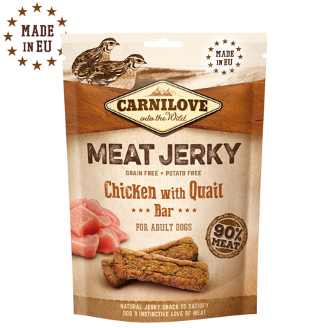 Carnilove Jerky Quail & Chicken Bar 100g - 1