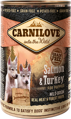 Carnilove Wild Meat Salmon & Turkey for Puppies 400g - 1