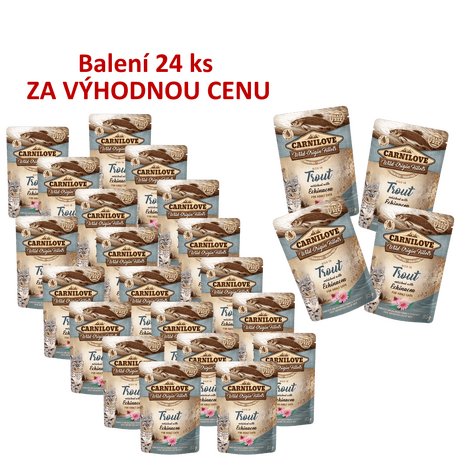 24 x Carnilove Cat Pouch Rich in Trout Enriched with Echinacea 85 g ZA VÝHODNOU CENU - 1